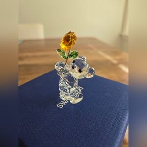 Swarovski Kris Bear with Yellow Sunflower